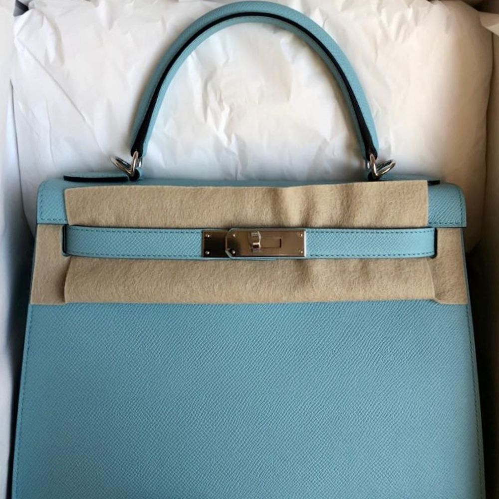 hermes kelly 28 blue