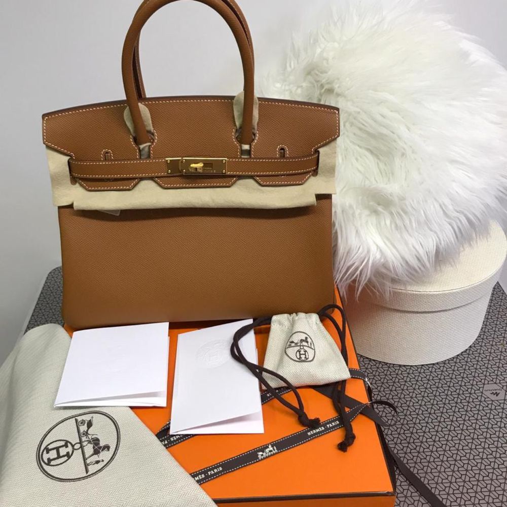 birkin 30 gold epsom