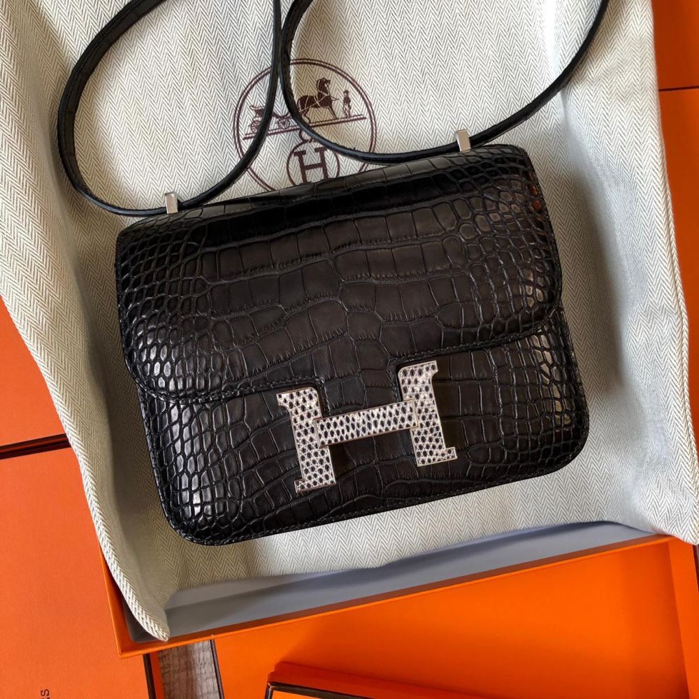 hermes constance alligator