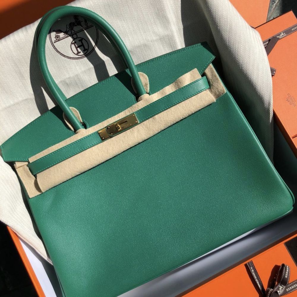 Hermès Birkin 35 Vert Vertigo Epsom Gold Hardware GHW — The French Hunter