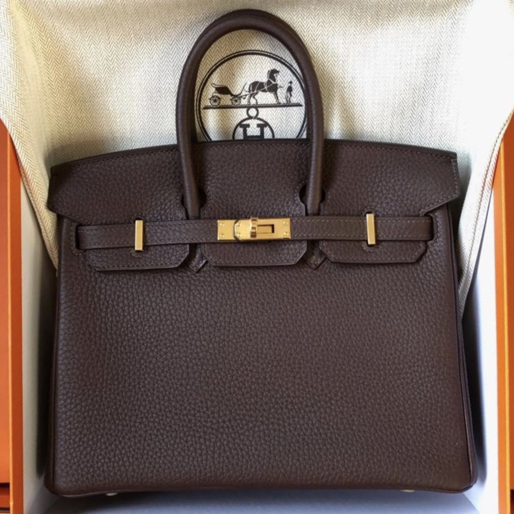 birkin 25 chocolate