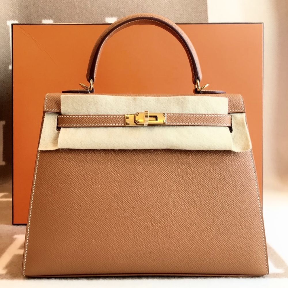 Hermes Kelly 25 Sellier Chai Epsom Ghw, Women's Fashion, Bags & Wallets,  Shoulder Bags on Carousell