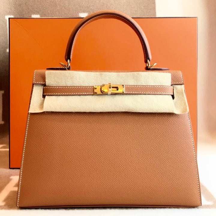 hermes kelly 25 gold epsom