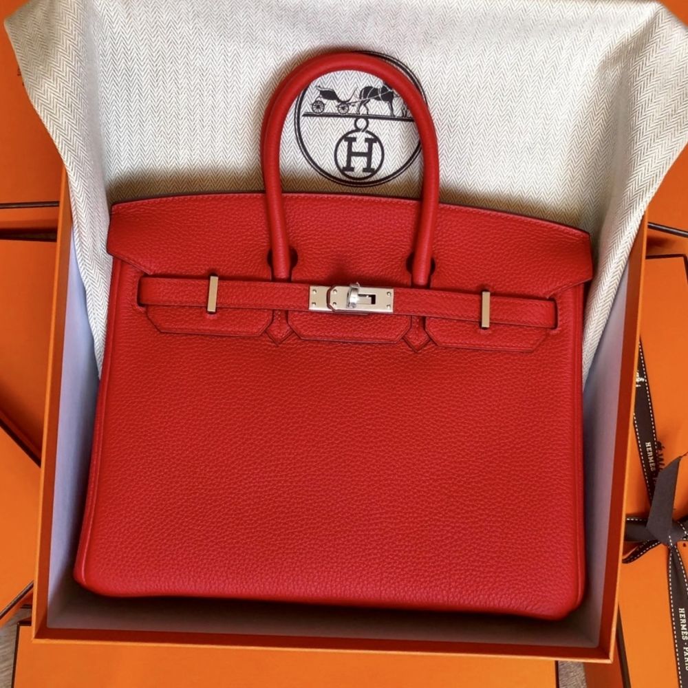 birkin 25 rouge de coeur