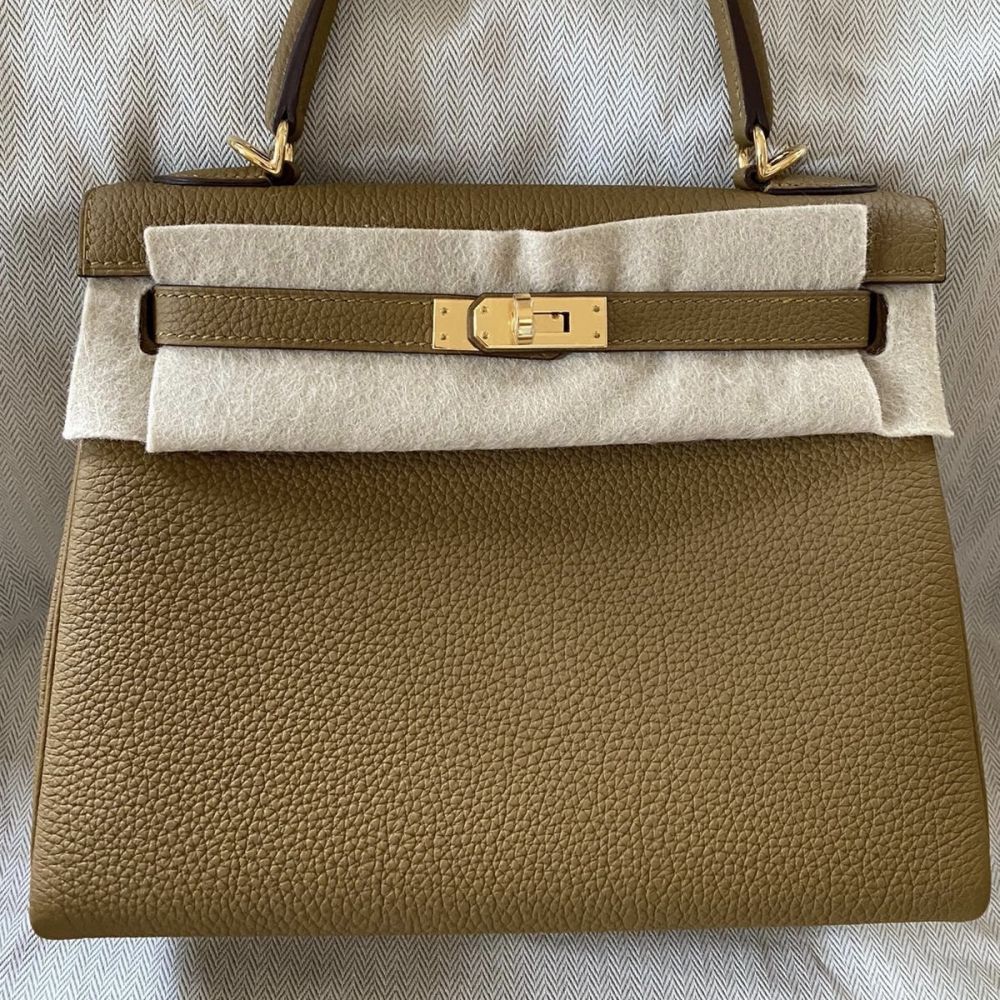 hermes kelly bronze dore