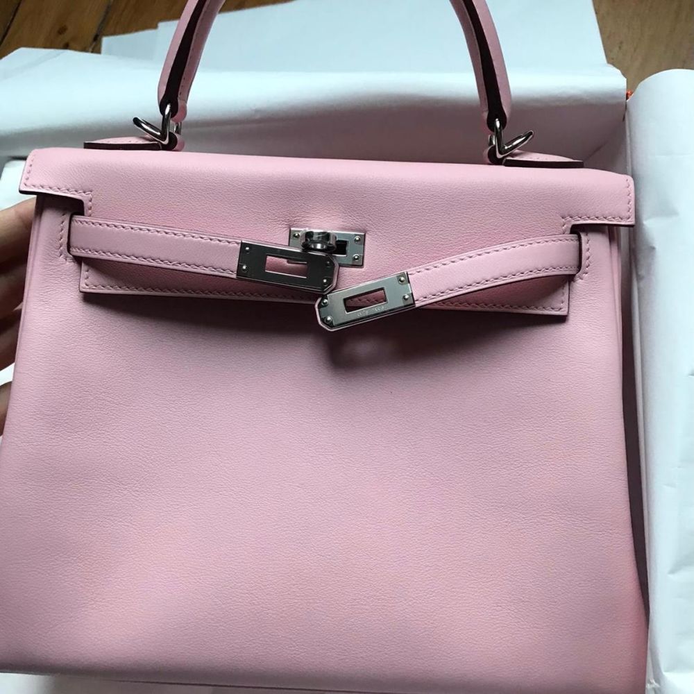 Replica Hermes Birkin 30 Retourne Handmade Bag In Rose Sakura