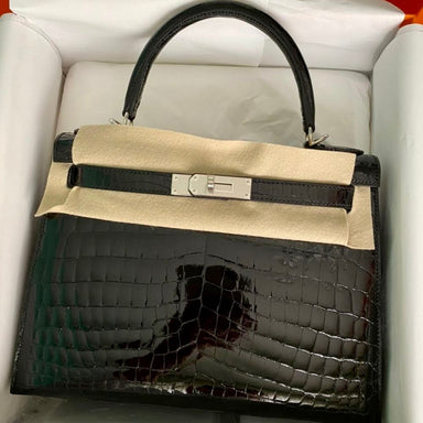 Hermès Birkin 25cm Touch Limited Edition Crocodile Niloticus Lisse Nio –  SukiLux