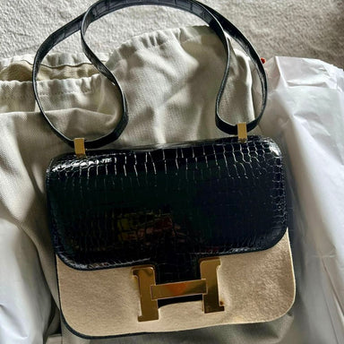 Hermès Birkin 25 Aubergine Crocodile Niloticus Lisse Gold Hardware