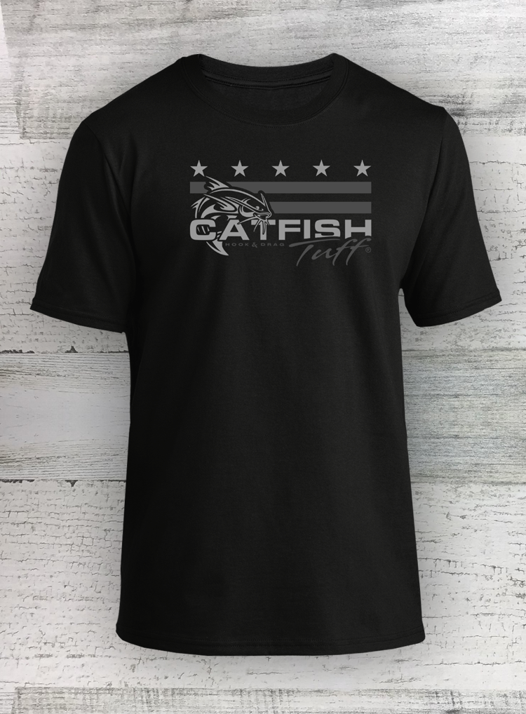 Catfish Tuff - Chore Tee - Made in the USA - Catfish Tuff - Short Slee -  Hook & Drag