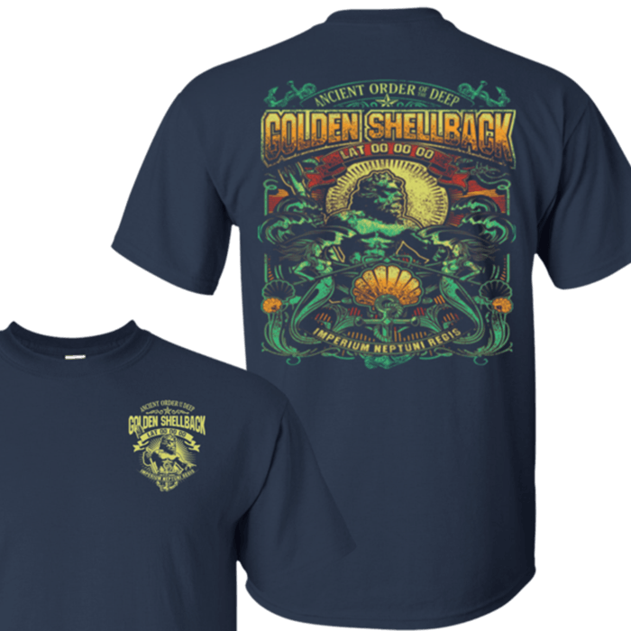 ANCIENT ORDER OF THE DEEP GOLDEN SHELLBACK T Shirts and Hoodies – Mugs Hoy