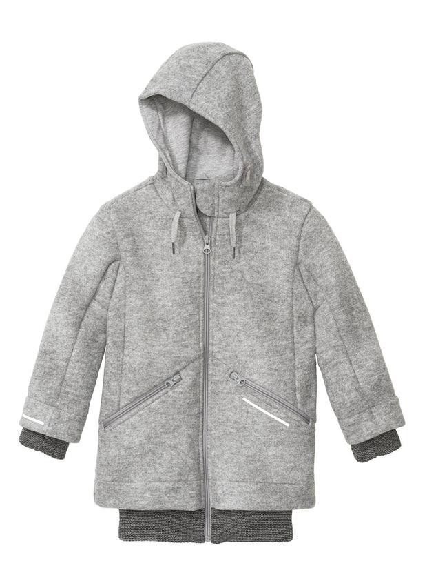 Organic Wool Fleece Hooded Coat for Women | Mona