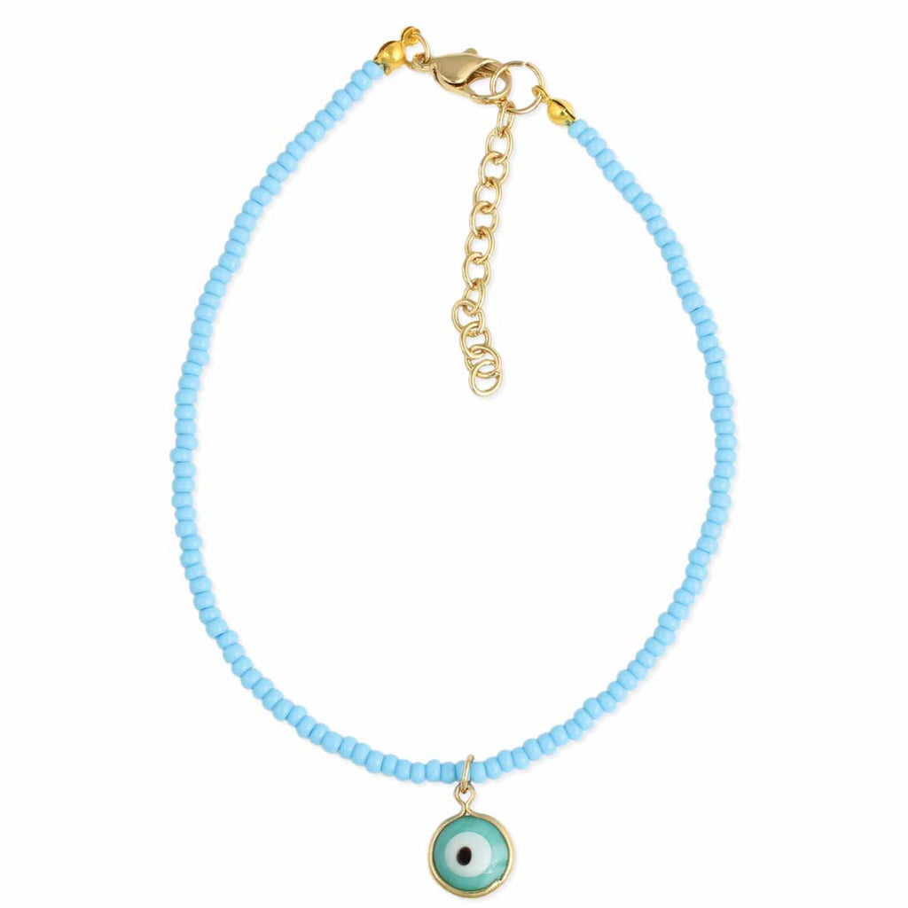 Watchful Blue Eye Anklet