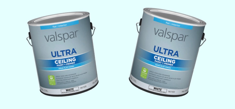 Valspar Ultra Flat Ceiling White Ceiling Paint and Primer