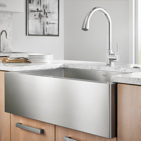 stainless steel country kitchen sink