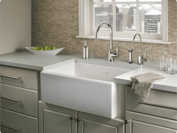 rohl fireclay kitchen sink