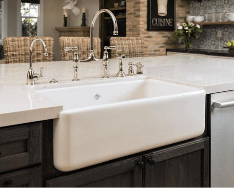 Rohl Shaws Original Lancaster 33 in. Fireclay Farmhouse Sink RC3318 ...