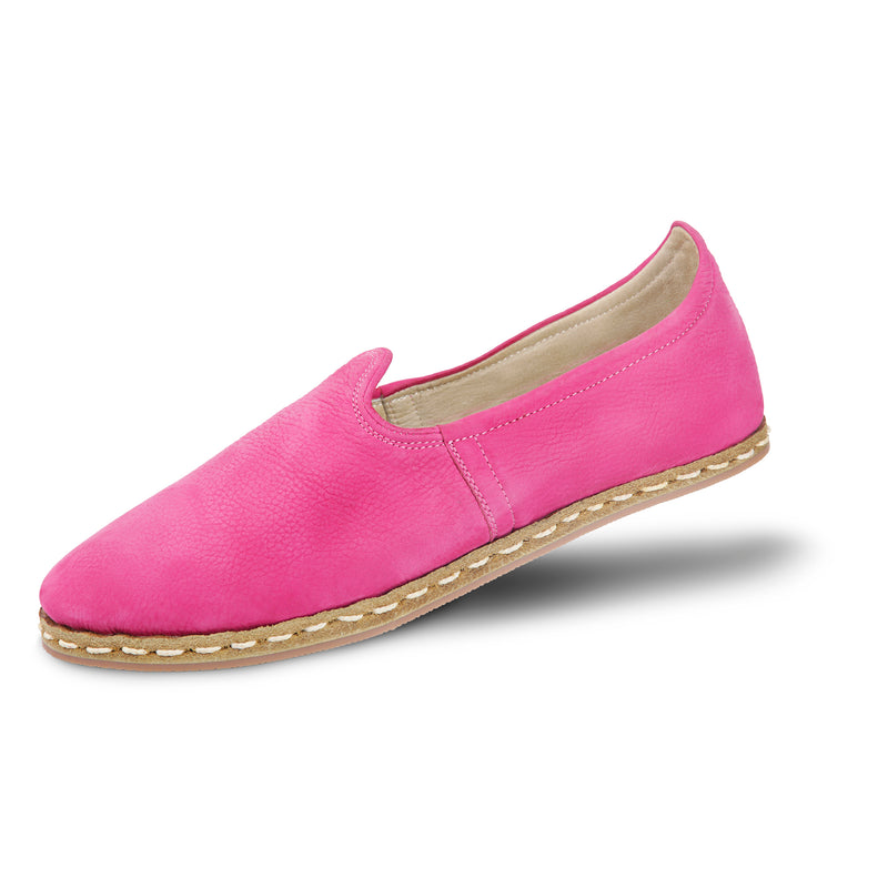 cerise pink suede shoes