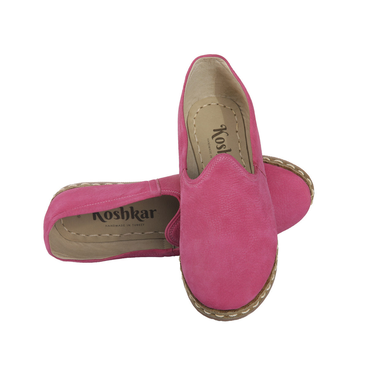 cerise pink suede shoes