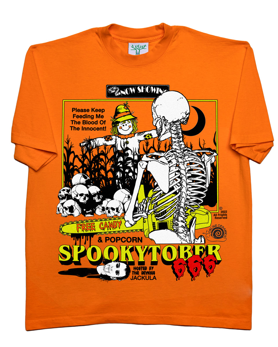 Online Ceramics Spookytober 666: The Rise of Jackula - Orange Tee