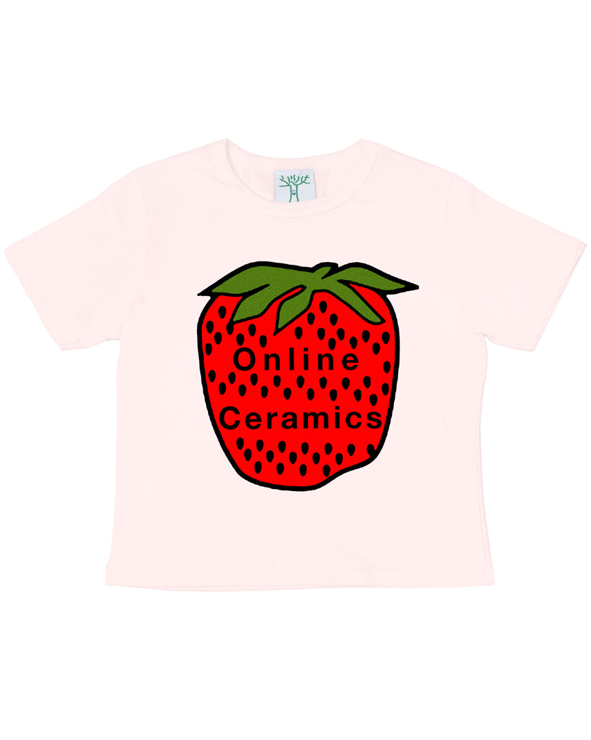 Online Ceramics Strawberry Logo - Baby Tee