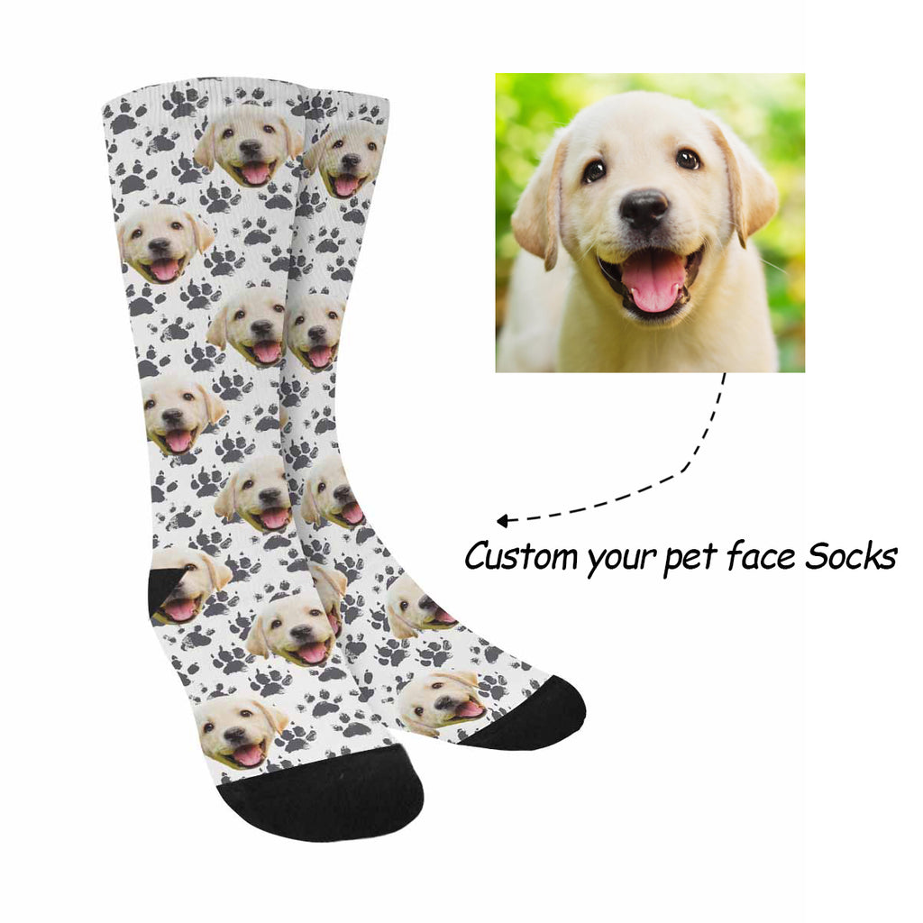 Custom Print Your Poto Or Pet Face Socks Personalized Unisex Custom Zenzzle