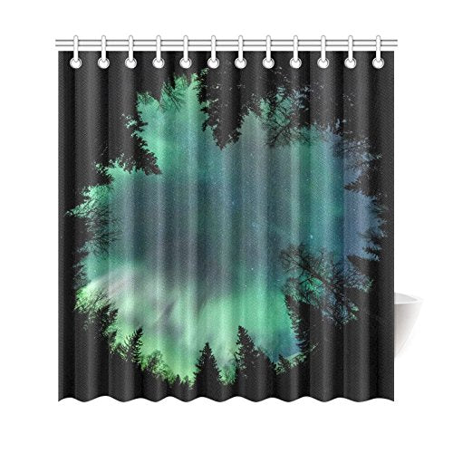 Buy Northern Lights Home Bath Decor Forest Starry Night Polyester Fabric Shower Curtain Bathroom Sets At The Best Price With Free Shipping Zenzzle