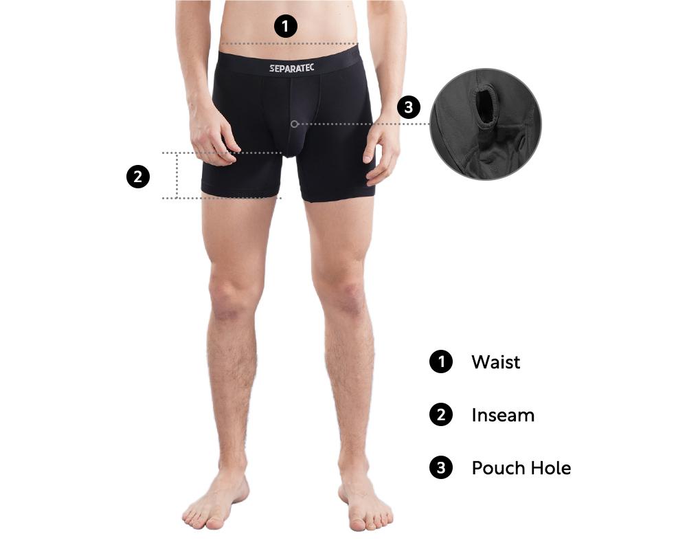 Separatec Basic Bamboo Rayon Comfortable Dual Pouch Men's Trunks -  Separatec-UK