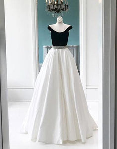 simple white gown