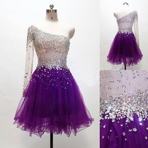 purple dress in store