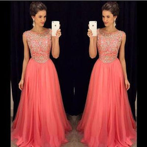 coral evening gowns