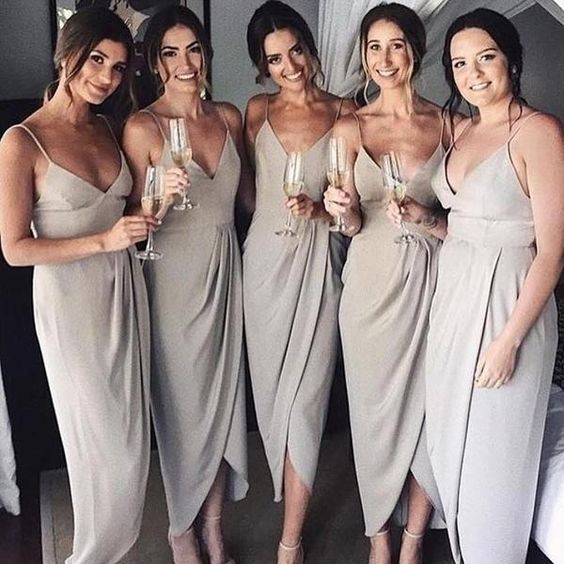 cheap grey bridesmaid dresses