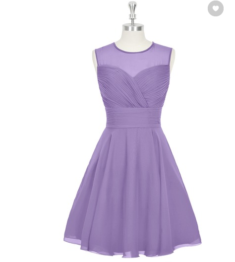 short purple dress
