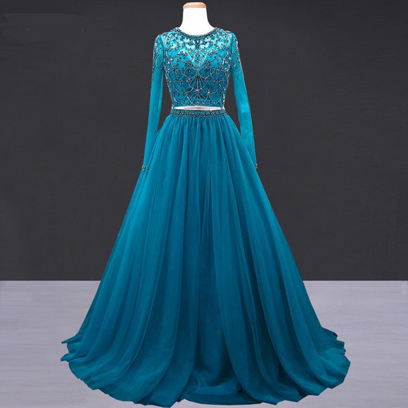 dark teal formal dress