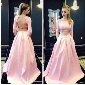 pink color party frocks