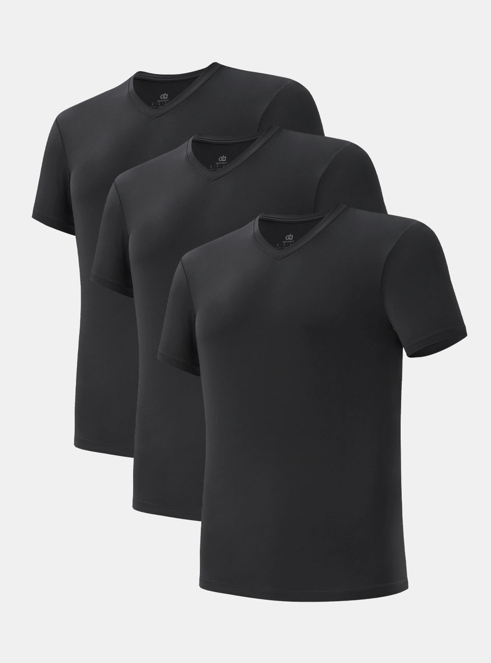 Quick Dry Silky-Soft V-Neck Undershirts (3-Pack)