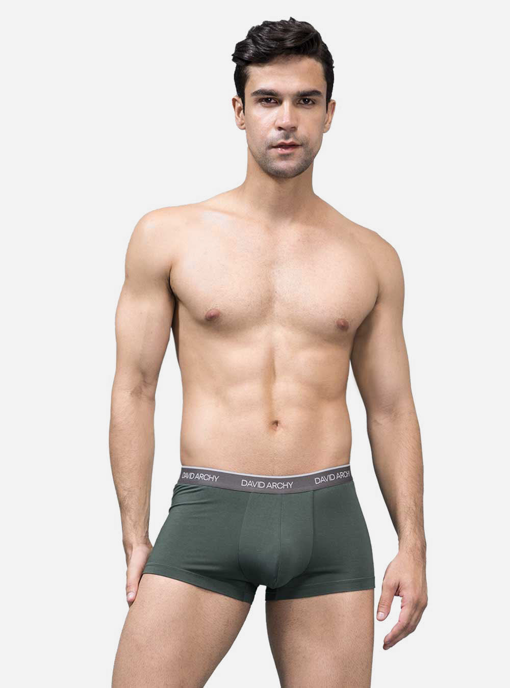 SIORO Men's 4 Pack Micro Modal Trunks with Ball Pouch, Ultra Soft