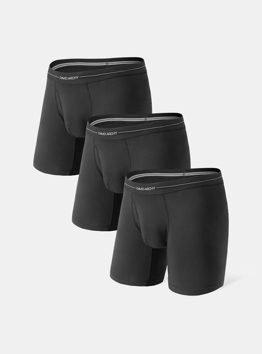 David Archy 3 Packs MicroModal Boxer Briefs with Pouch Support Elite ...