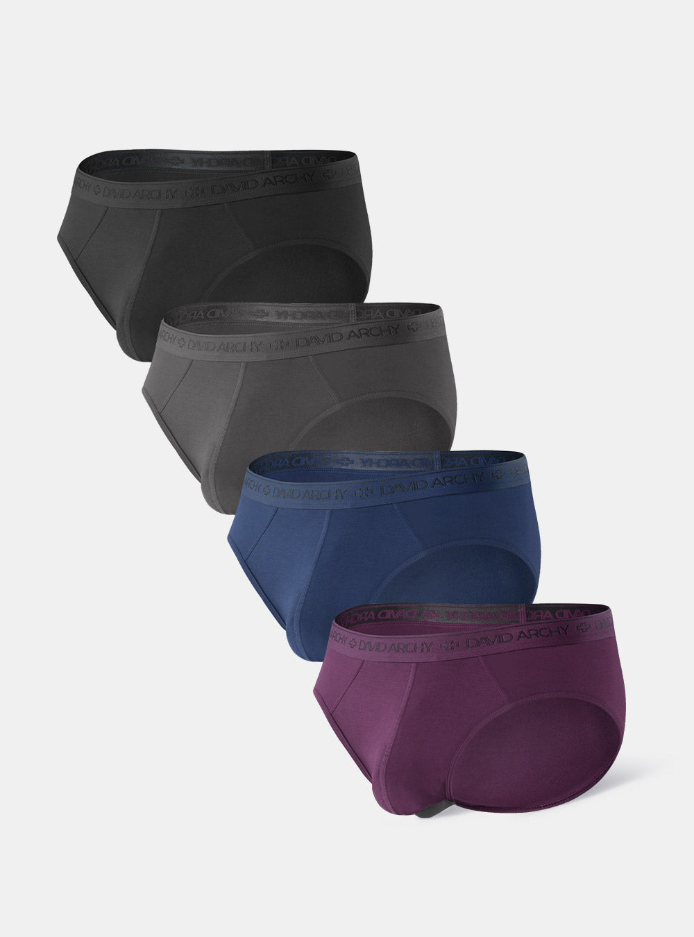 4 Packs Ultra Soft Trunks Micro Modal David Archy Comfortable Mens Underwear  Boxer