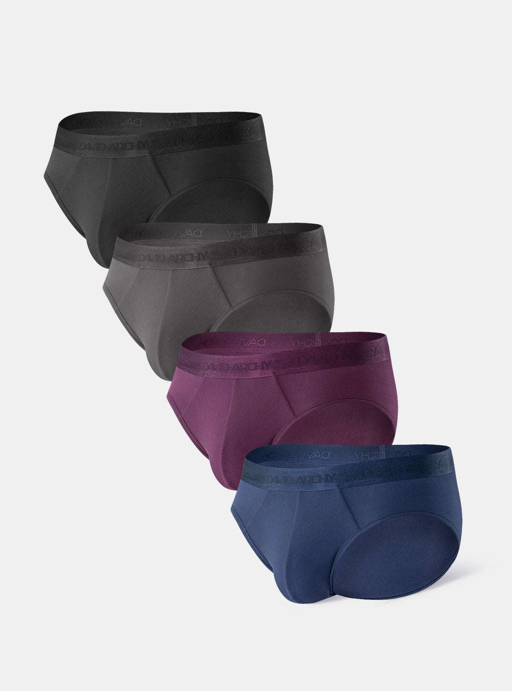 DAVID ARCHY Men's Underwear Bamboo Rayon Breathable Ultra Soft Comfort  Lightweig