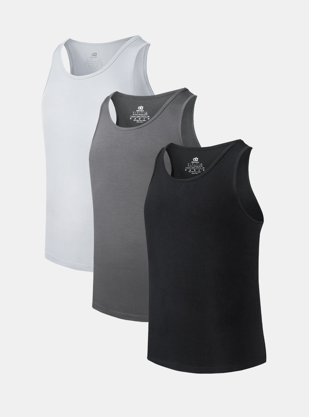 3 Packs Bamboo Rayon Comfy Tank Tops - David Archy product image