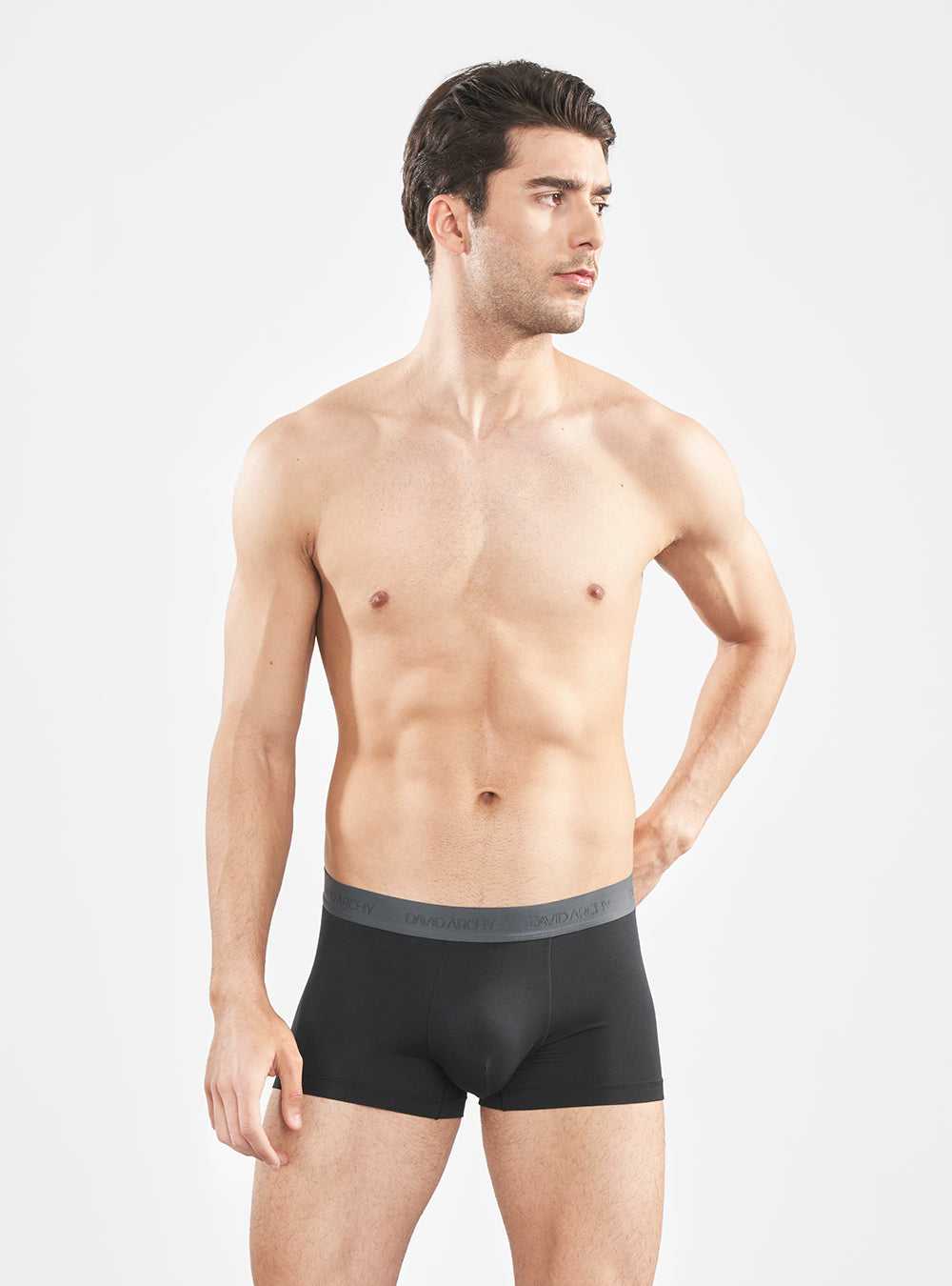 David Archy 4 Packs Briefs Pouch Support Bamboo Rayon Fiber Elite Men's  Underwear Black