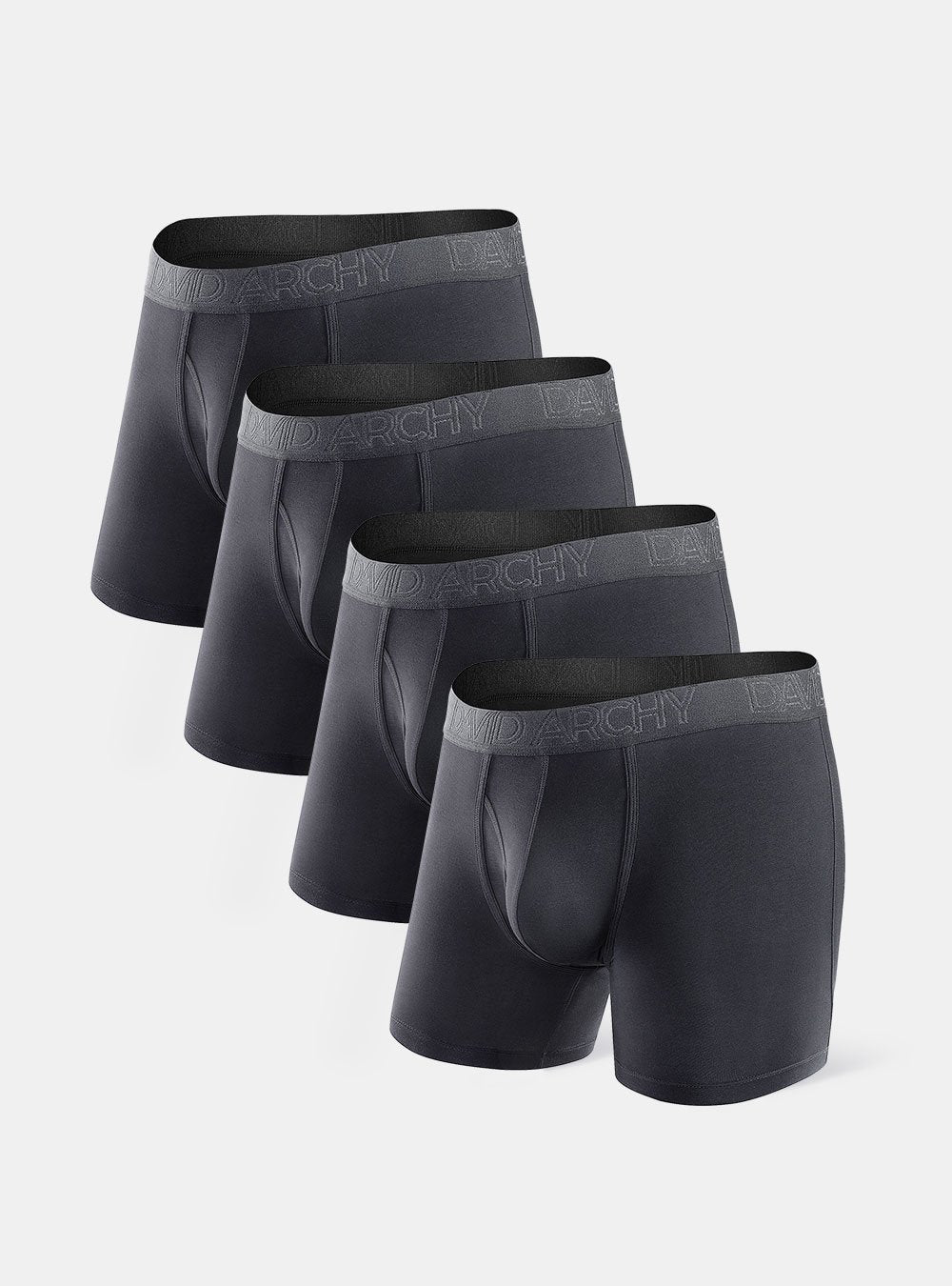 David Archy 7 Packs Bamboo Trunks With Dual Pouch Ultra Soft Smooth  Breathable Underwear – David Archy UK