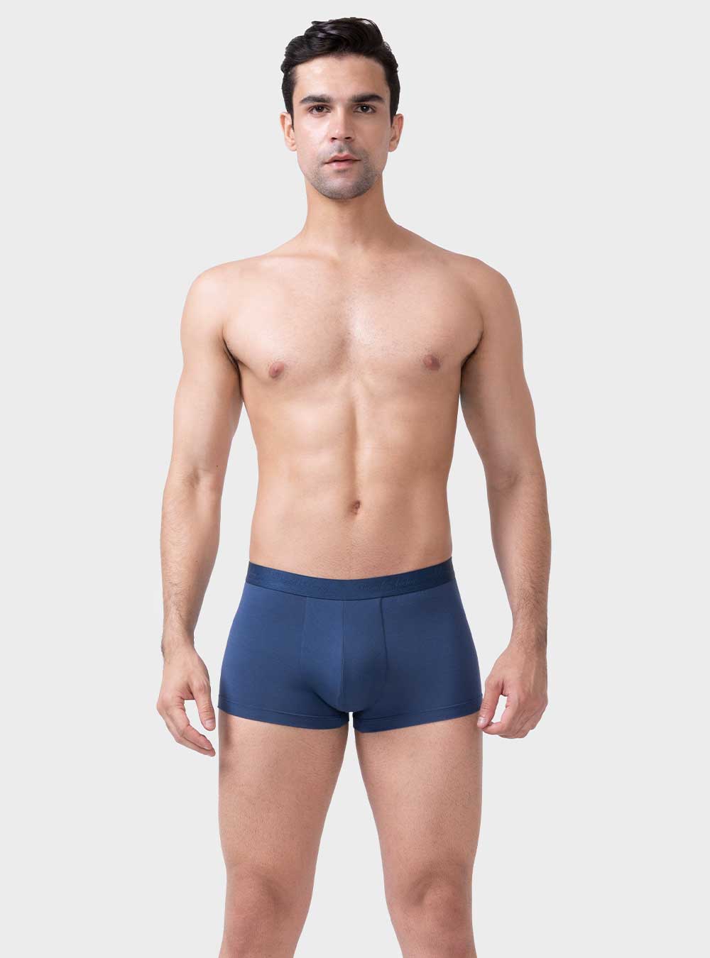 DAVID ARCHY Men's Underwear Micro Modal Dual Pouch Trunks Ball Pouch Bulge  Enhancing Boxer Briefs For Men 3 Or 4 Pack(M, Black/Dark Gray/Navy  Blue/Wine) on Galleon Philippines
