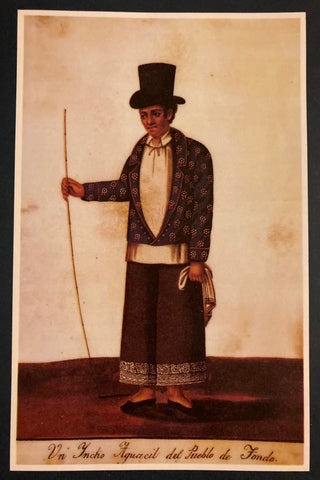 Damián Domingo - Un Indio Aguacil del Pueblo de Tondo - Tondo's bailiff wears a barong with jacket over it, like other principales