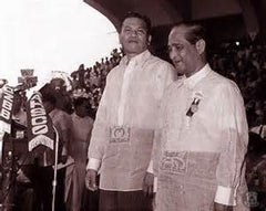 President Magsaysay Center Wearing Barong at Inauguration