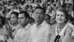 President Nixon and President Magsaysay in Barong