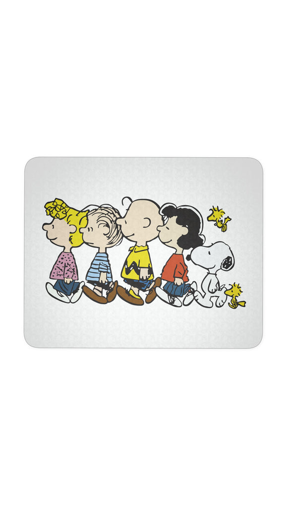 Snoopy And The Peanuts Walking White Mouse Pad | Sarcastic Me ...