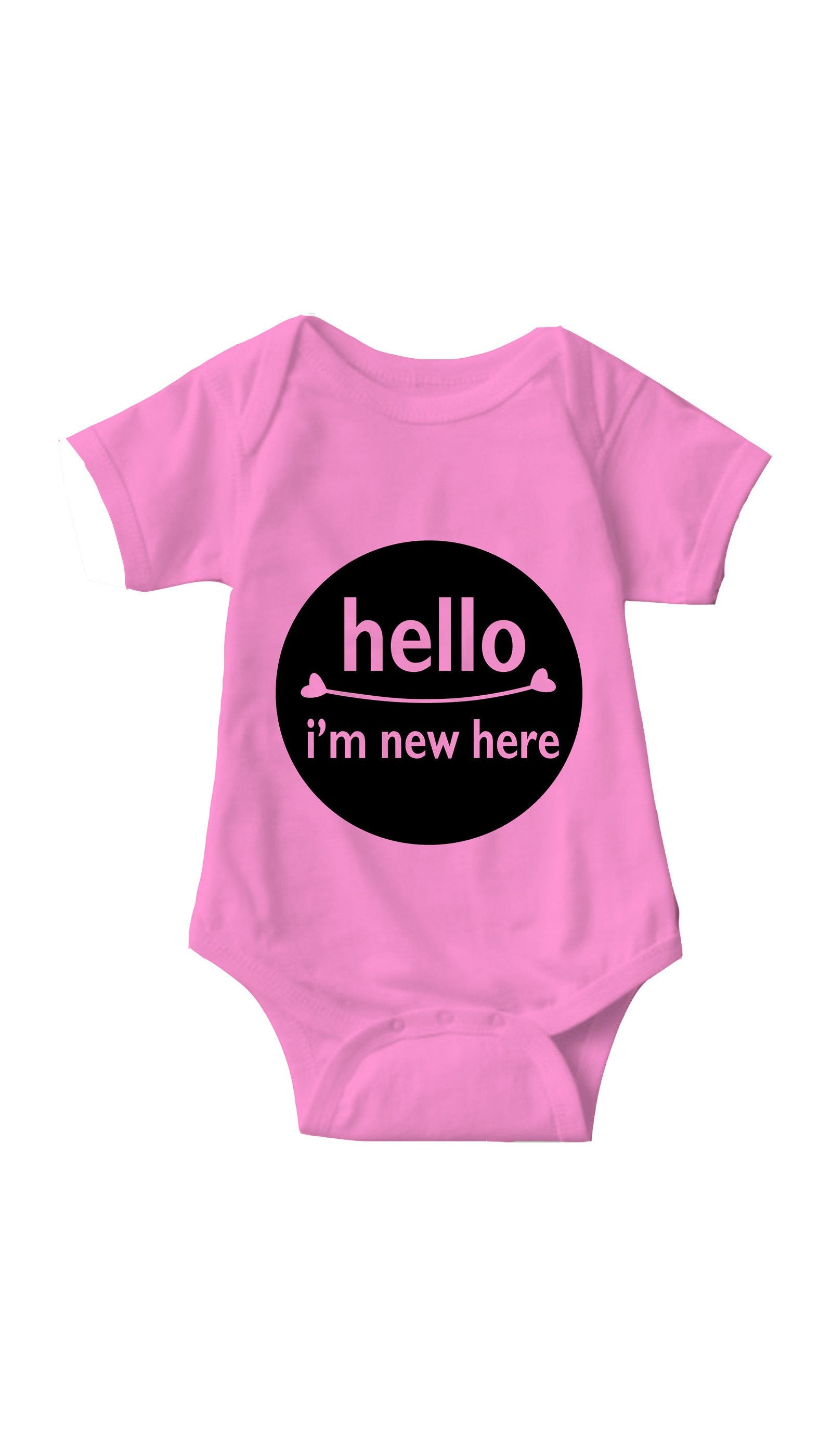 Hello Im New Here Cute And Funny Baby Infant Onesie Sarcastic Me