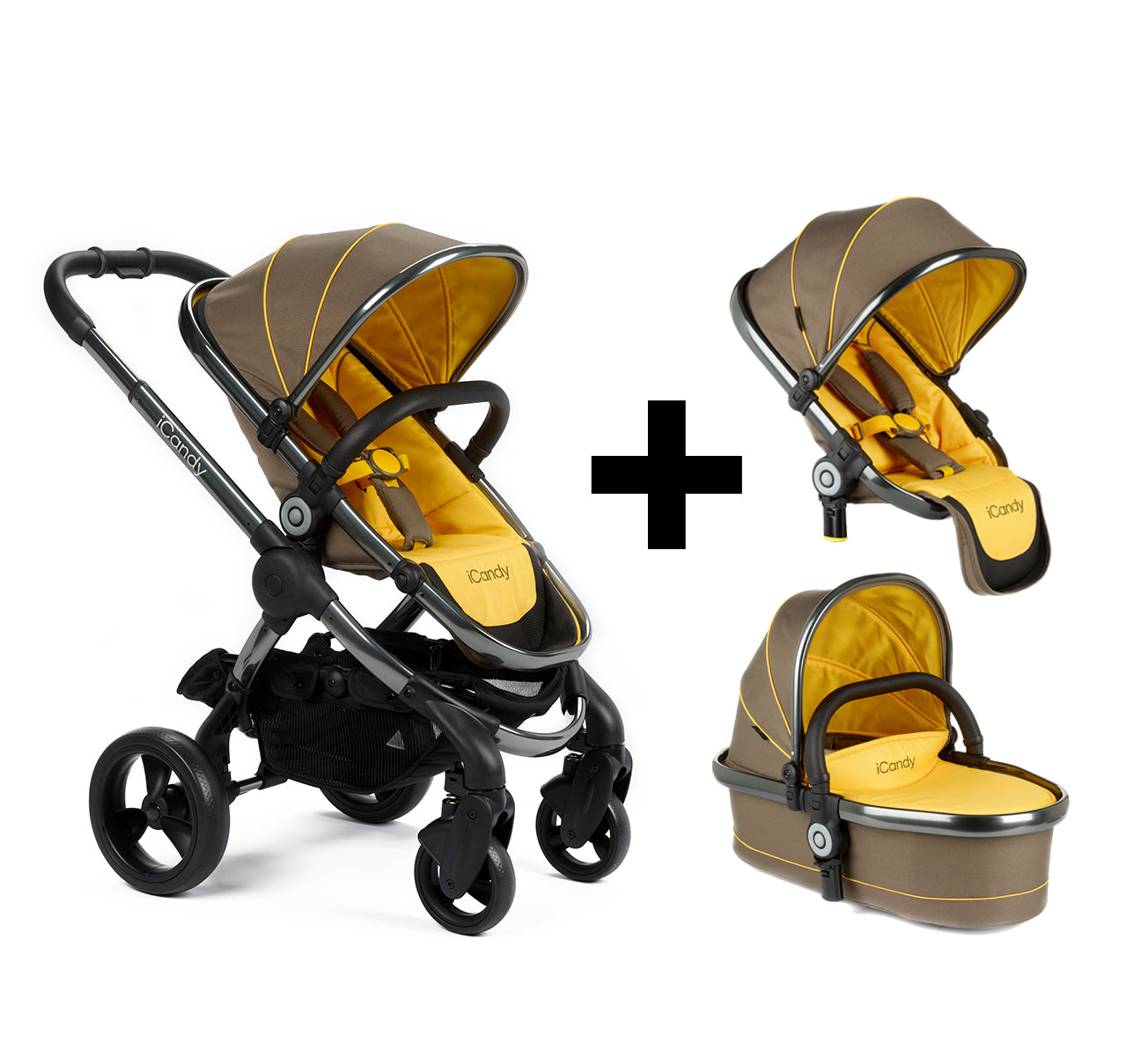 icandy pram yellow