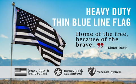 Thin Blue Line Flag Front Line Flags